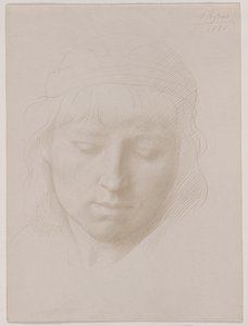 Head of a Man by Alphonse Legros