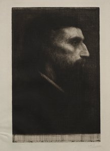 Head of a Man by Alphonse Legros