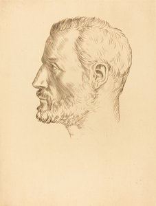 Head of a Man by Alphonse Legros