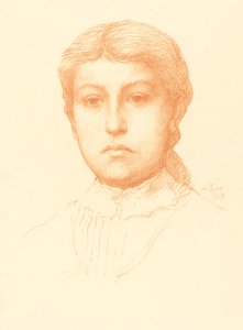 Head of a Young Girl by Alphonse Legros