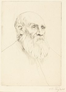 Head of an Old Man by Alphonse Legros