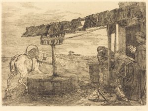 Horse-driven Mill by Alphonse Legros
