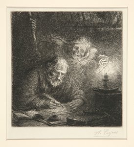 Death and the Philosopher by Alphonse Legros
