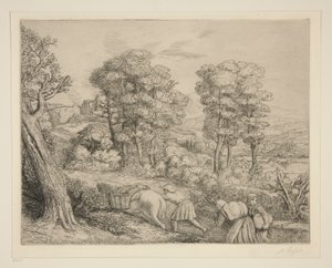The Return to the Farm by Alphonse Legros
