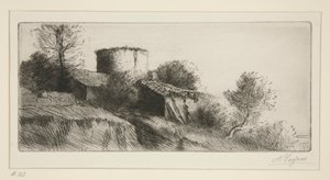 The Pigeon Tower by Alphonse Legros