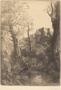 Landscape by Alphonse Legros