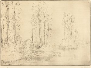 Landscape by Alphonse Legros