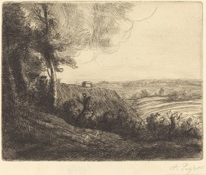 Landscape: Road to Horville by Alphonse Legros