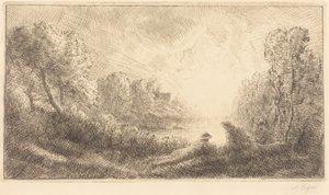 Landscape: Sunrise by Alphonse Legros