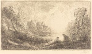 Landscape: Sunrise by Alphonse Legros