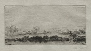 Landscape with Beat-bog: In the Marsh by Alphonse Legros