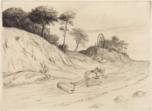 Landscape with Roller by Alphonse Legros