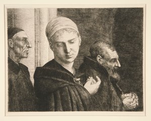 The Christening by Alphonse Legros