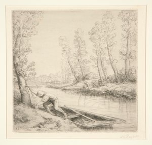 Morning on the River by Alphonse Legros