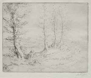 Along the Shore by Alphonse Legros