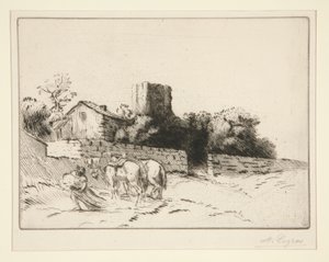 Rectory Wall by Alphonse Legros