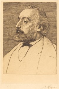 Leon Gambetta, 2nd Plate by Alphonse Legros