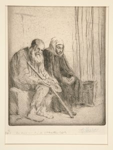 The Two Beggars by Alphonse Legros
