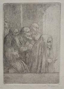 Midnight Mass by Alphonse Legros