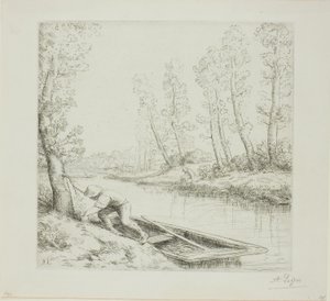Morning on the River by Alphonse Legros