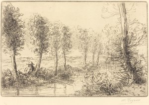 Near the Mill by Alphonse Legros