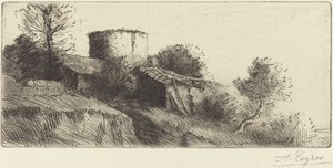Pigeon Tower by Alphonse Legros