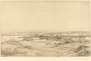 Plain near a Lake by Alphonse Legros