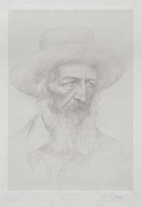 Portrait of Alfred Lord Tennyson by Alphonse Legros