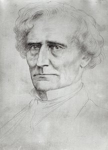 Portrait of Hector Berlioz by Alphonse Legros