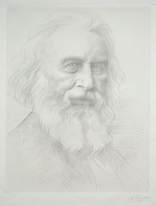 Portrait of Henry Wadsworth Longfellow (detail)