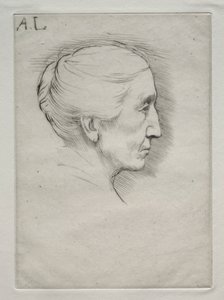 Portrait of Mme. Emily Hughes (1st Plate) by Alphonse Legros