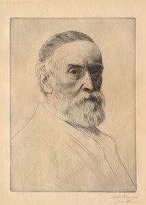 Portrait of the Painter G. F. Watts (1817-1904) by Alphonse Legros