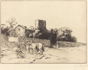 Rectory Wall by Alphonse Legros