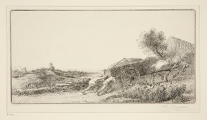 Bringing in the Hay by Alphonse Legros