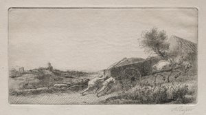 Bringing in the Hay by Alphonse Legros
