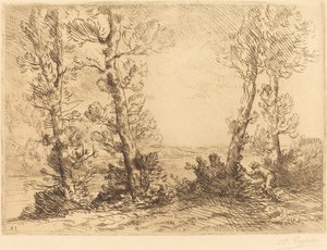 Salmon Fisher by Alphonse Legros