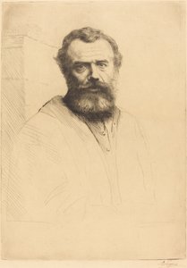 Self-Portrait, 3rd plate by Alphonse Legros