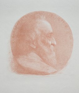 Self-Portrait, Medallion No. 2 (11th Plate) by Alphonse Legros
