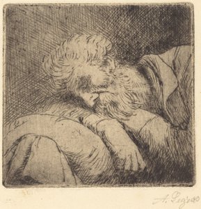 Sleeping Beggar by Alphonse Legros