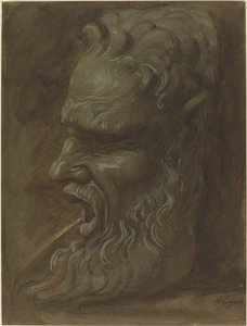 Study of a Mask by Alphonse Legros