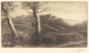 Sunset by Alphonse Legros