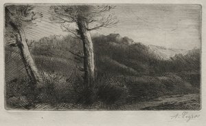 Sunset by Alphonse Legros