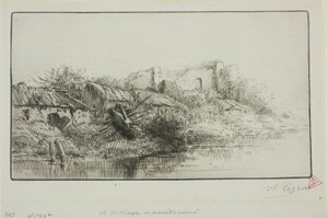 The Abandoned Village by Alphonse Legros