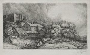 The Abbey Farm by Alphonse Legros