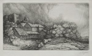 The Abbey Farm by Alphonse Legros