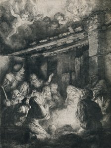 The Adoration of the Shepherds by Alphonse Legros