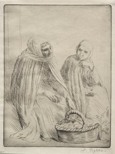 The Egg Merchants (1st Plate) by Alphonse Legros
