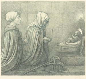 The Manger by Alphonse Legros