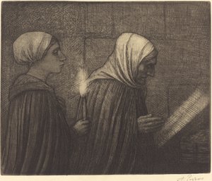 The Manger by Alphonse Legros