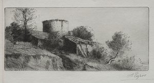 The Pigeon Tower by Alphonse Legros